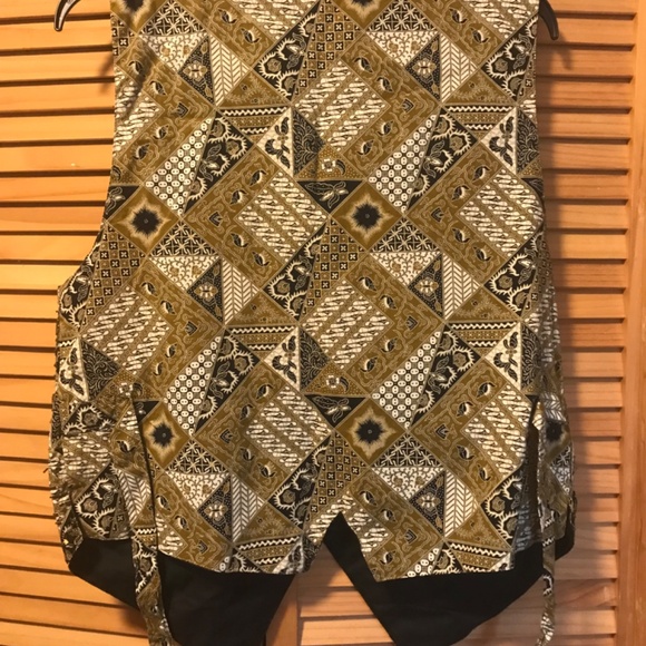 80’s vintage beaded brown funky vest - Picture 3 of 5